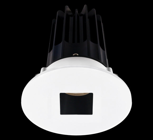 Lotus LED-2-S15W-5CCT-2RRBK-2RSH 2 Inch Round Recessed LED 15 Watt Designer Series - 5CCT Selectable - 1000 Lumen - Black Reflector - Square Hole Trim