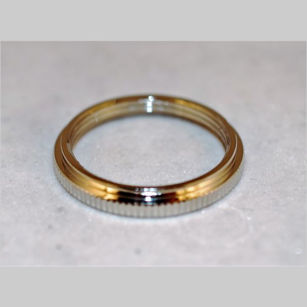 Kirks Lane-30321 - solid brass "uno ring" 1 1/4"IDx1 1/2"OD nickle finish