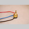 Kirks Lane-31147 - polish brass push switch 5/8" long shaft