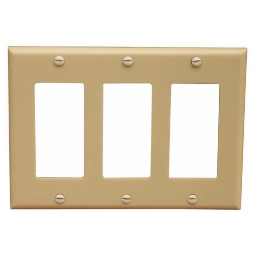 Morris Products 81775 IV Mid 3G Decor/GFCI Wallplate