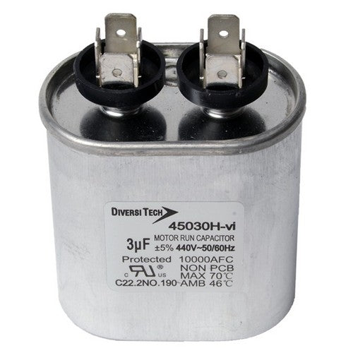 Morris Products T45030H Mtr. Run Cap,Oval, 3uf 440v