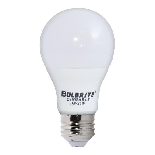 Bulbrite 774110 9 Watt A19 LED White Dimmable