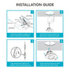 Luxrite LR23246 - 3 Inch Recessed Gimbal LED Downlight - 8 Watt - 600 Lumens - 3CCT Select - Dimmable - 40 Degree - 120 Volt