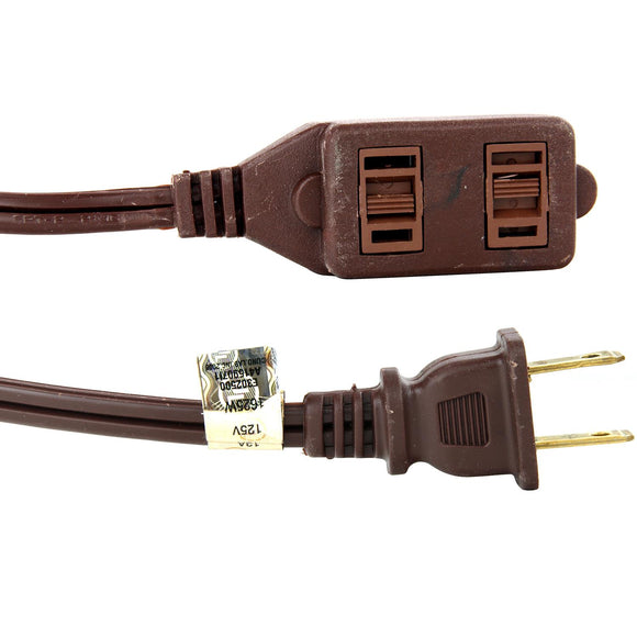 Sunlite  04125-SU - EX15/BR 15-Foot Household Extension Cord, Brown