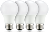 LED Enclosed Rated A19 - 9 Watt - Lumens - 2700K Kelvin - 80 CRI - 25000 - Dimmable - LR21285