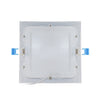 Euri Lighting DLC4SQ-2000E - LED 4" Square Slim Downlight  - Junction Box Base - 9 Watt  - 60 Watt Replacement  - 3000 Kelvin - 600 Lumens  - 120 Volt - Dimmable - Damp Rated