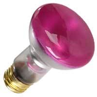 Halco R20PNK50 - 50 Watt R20 Incandescent Lamp - Pink