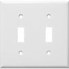 Morris Products 81021 White 2 Gang Toggle