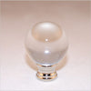 Kirks Lane-69900 - 2 1/8" high crystal ball finial w/nickle 1/4-27 base
