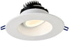 Lotus LED Lights LRG6-5CCT-WH 6 Inch Downlight Regressed Gimbal - 15 Watt - 5CCT - White Finish - Type IC Air-Tight - Title 24  Compliant - Energy Star - cULus Listed - Wet Location