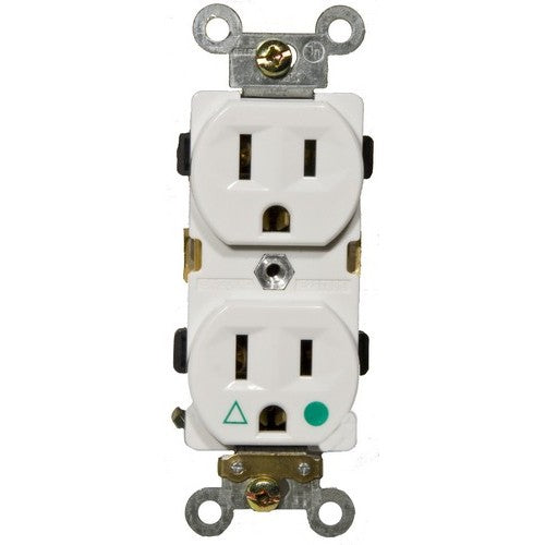Morris Products 82226 Wh 15A-125V Isolated Rec