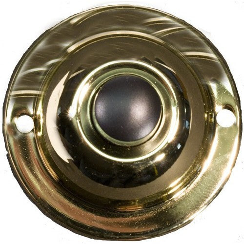Morris Products 78234 1-3/4 inch Polished Brass Pushbutt