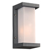 PLC Lighting 2710BZ126GU24 - 1-Light GU24 26W Bronze Non Dimmable Exterior Light Opal Acrylic Lens Boston Collection