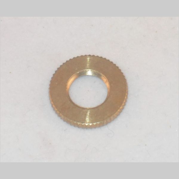 Kirks Lane-67076 - 1" solid br knurled locknut 1/4-ip unf
