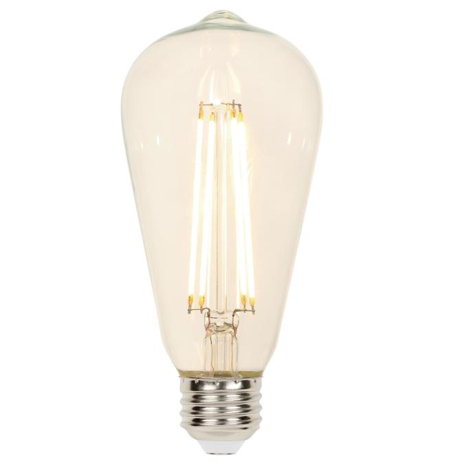 Westinghouse 3518300 Filament LED ST20 Decorative Dimmable Light Bulb - 6.5 Watt - Clear - 2700 Kelvin - E26 Base