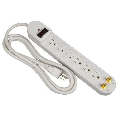 Morris Products 89081 6 Outlet Surge CATV 6ft