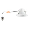 4 Inch LED Retrofit - Round - Baffled Trim - 10 Watt - Lumens - 3000K Kelvin - 80 CRI - 35000 - Dimmable - LR24805