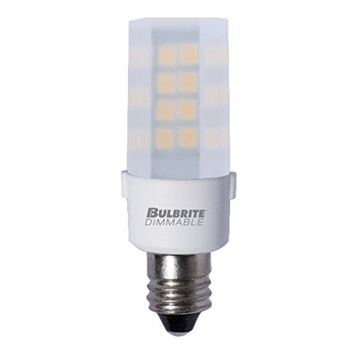Bulbrite 770585 4.5 Watt T4 LED White Candelabra Base