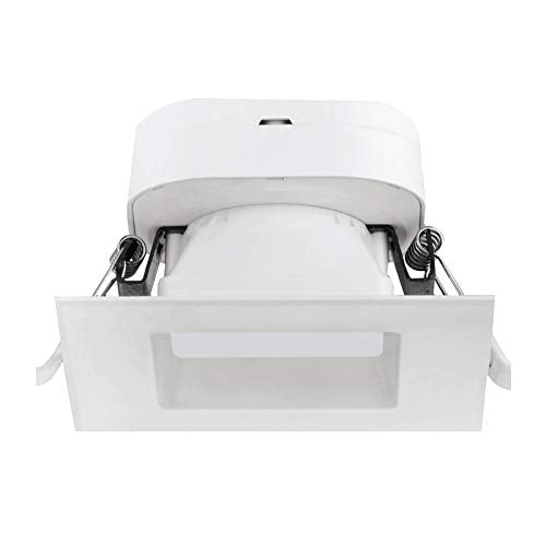 Satco S11702, 7 watt LED Direct Wire Downlight; 4 inch; 4000K; 120 volt; Dimmable; Square