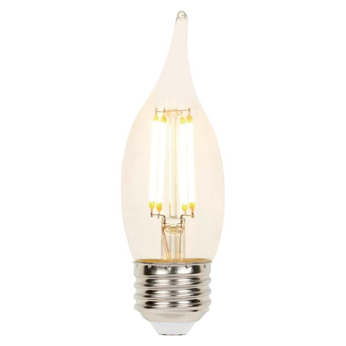 Westinghouse 5113000 Filament LED CA11  Decorative Dimmable Light Bulb - 4-Watt - Clear - 2700 Kelvin - E26 Base