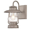 Westinghouse 6373800 One Light Wall Fixture - Weathered Steel Finish - Clear Seeded Glass