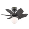 Westinghouse 7232800 Indoor Ceiling Fan with Dimmable LED Light Fixture, 24 inch, Espresso Finish, Reversible Blades, Opal Frosted Glass
