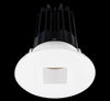 Lotus LED 2 Inch Round Recessed LED 15 Watt High Output Designer Series - 2700 Kelvin - White Reflector - Square Hole Trim