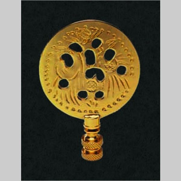 Kirks Lane-69601 - imported sol. pol. brass finial 1/4-27