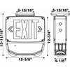Morris 73376 - LED Cold Weather & Wet Location Combo Exit Sign - Remote Capable - Suitable for Harsh Enviromenst
