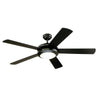 Westinghouse 7224200 Indoor Ceiling Fan with Dimmable LED Light Fixture - 52 inch - Matte Black Finish - Reversible Blades - Frosted Glass