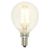 Westinghouse 5024100 Filament LED G16.5  Globe Dimmable Light Bulb, 4.5 Watt, Clear, 2700 Kelvin, E12 Candelabra Base