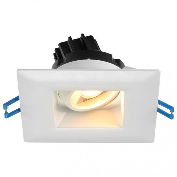 Lotus LED Lights - 3 Inch Square Regressed - Gimbal LED Downlight - 15 Degree Beam Angle with 20 Degree Tilt and 360 Degree Rotation