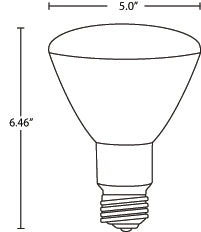 Halco BR40FL13/827/LED - 13 Watt BR40 LED Reflector Lamp - Flood
