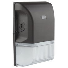 MORRIS 71595A -  Mini Wall Pack With Photocell - 30 Watt - 120-277V - 3,436 Lumens - Bronze - Replaces 100 Watt Metal Halide