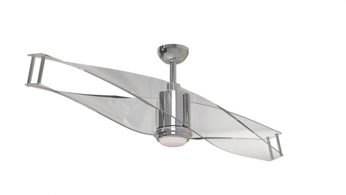 Craftmade ILU56PLN2 - 56 Inch Ceiling Fan w/Blades & LED Light Kit Polished Nickel