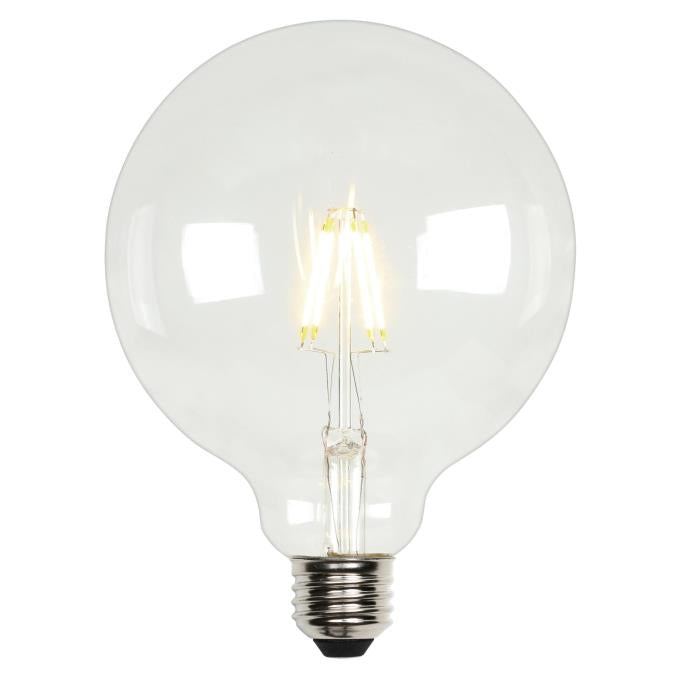 Westinghouse 4317500 Filament LED G40 Globe Dimmable Light Bulb - 6.5 Watt - Clear - 2700 Kelvin - E26 Base