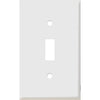 Morris Products 83012 Painted Steel Wall Plates 1 Gang Toggle Switch White - Painted Steel Wall Plate for 1 Toggle Switch