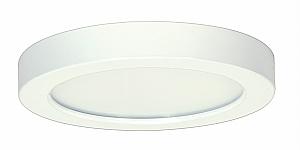 Satco S9360 LED Fixture 7 inch Flush Mount  - 13.5 Watt -  Round -  White Finish