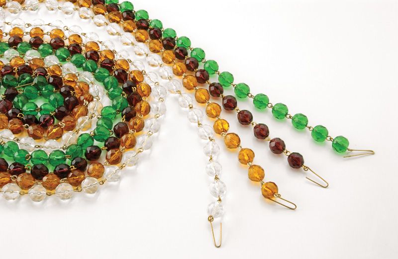 Kirks Lane-6030 - 12mm cut crystal bead chain 39" long