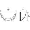 Morris Products 72280 - LED Designer Indoor Wall Sconce 12 Watt - 4000 Kelvin - Satin Nickel Finish