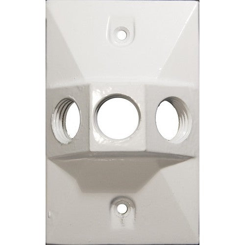 Morris Products 37332 Lamphdr Cover 3-1/2 Hole White