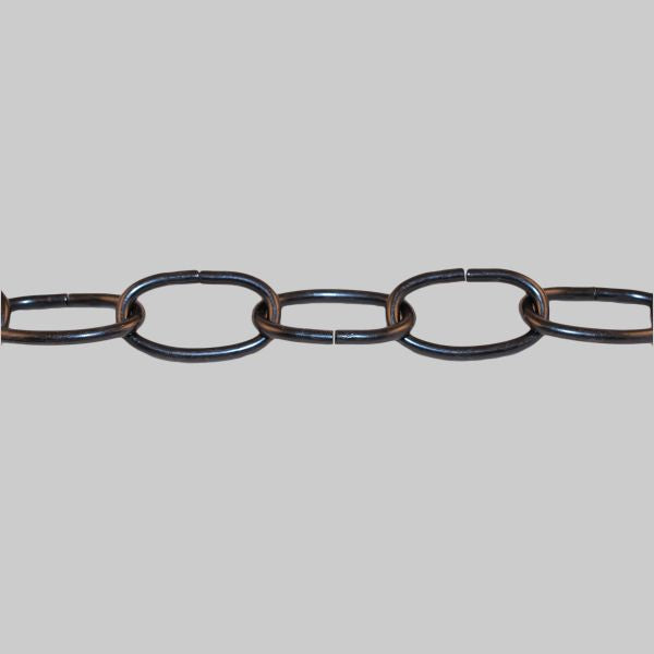 Kirks Lane-50326 - 8ga oval flat black chain