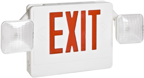 Morris Products 73034 Red LED Wh Remote Exit/Em Lt