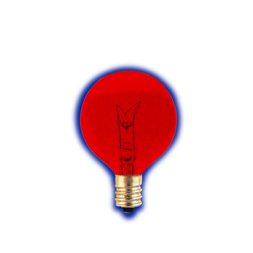 Bulbrite 306010 10 Watt G12 Incandescent Red Globe Transparent