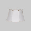 Kirks Lane-20563 - 17 Inch Eggshell V-Notch Floor Lamp Shade