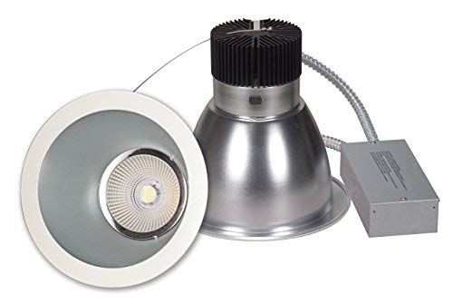 Satco S8707 - LED Downlight Retrofit - 8 Inch - 35 Watt - 4000 Kelvin - Silver Finish