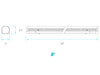 Luxrite LR25167 - 8 Foot Linear LED Fixture - 78 Watt - Lumens - 3 CCT Selectable - 80 CRI - 8970 Lumens