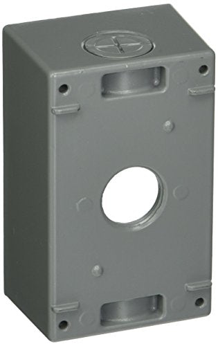 Morris Products 36018 WP Box 3-3/4 inch Holes Gray