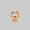 Kirks Lane-63760 - Cast heavy brass loop tapped 1/4IP