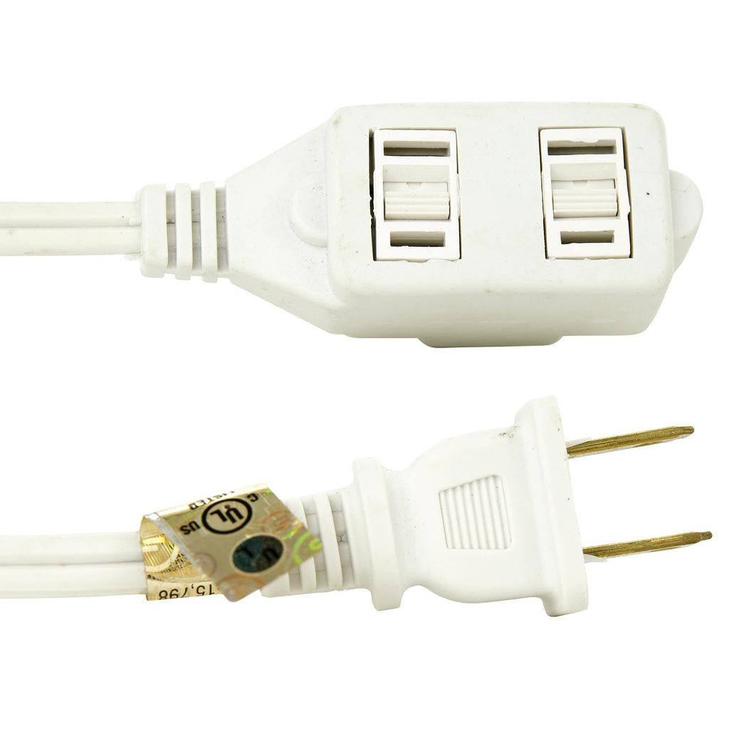 Sunlite  04110-SU - EX9/WM 9-Foot Household Extension Cord, White